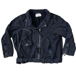 Free People Black Rebel Moto Jacket